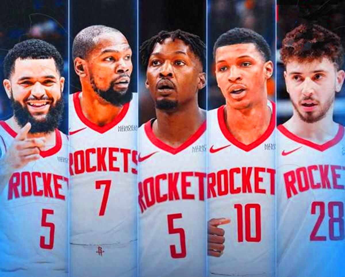 5年1.22亿+2年5000万，火箭队官宣签5人！KD领衔休城全新14人豪阵